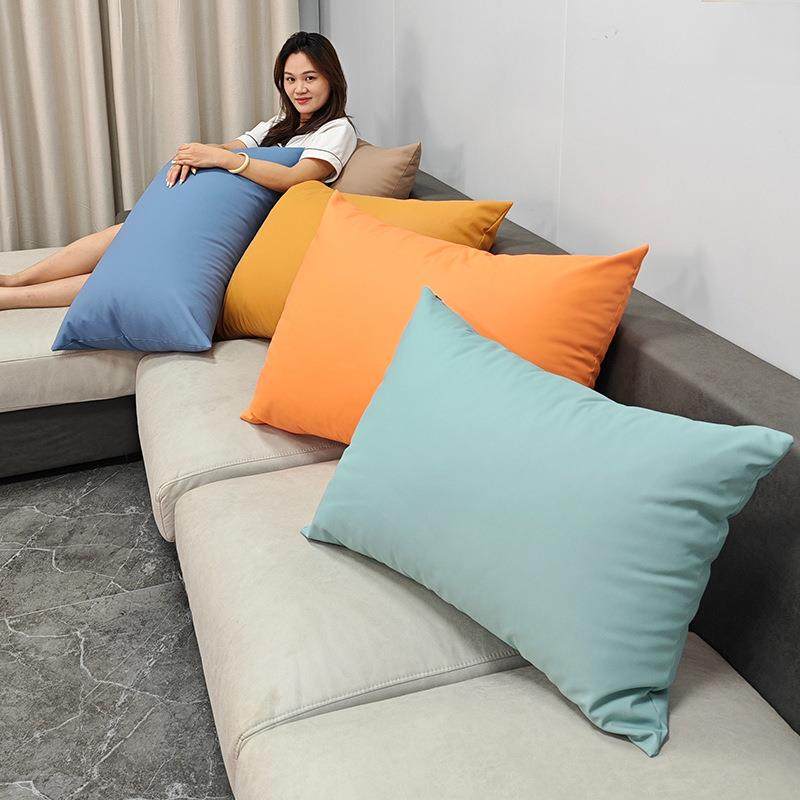 新款直销防水皮革抱枕轻奢客厅皮沙发床头橙色大靠背垫枕头靠枕套,淘宝优惠券,粉丝福利购,淘宝优惠卷