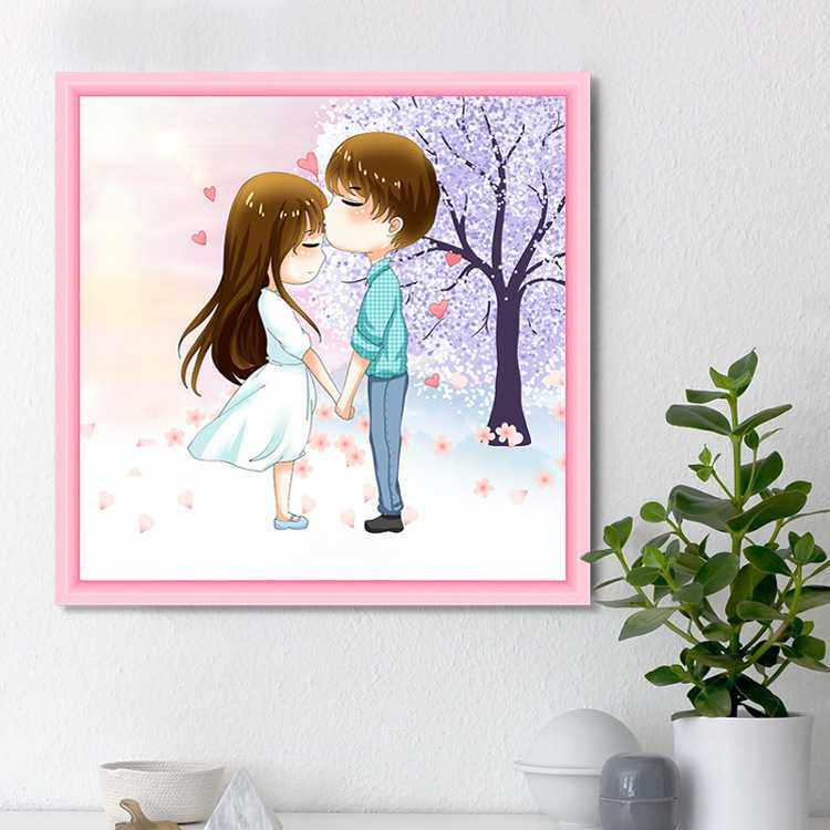 新款直销小幅情侣钻石画满钻石绣结婚浪漫卧室贴钻十字绣2019新款,淘宝优惠券,粉丝福利购,淘宝优惠卷