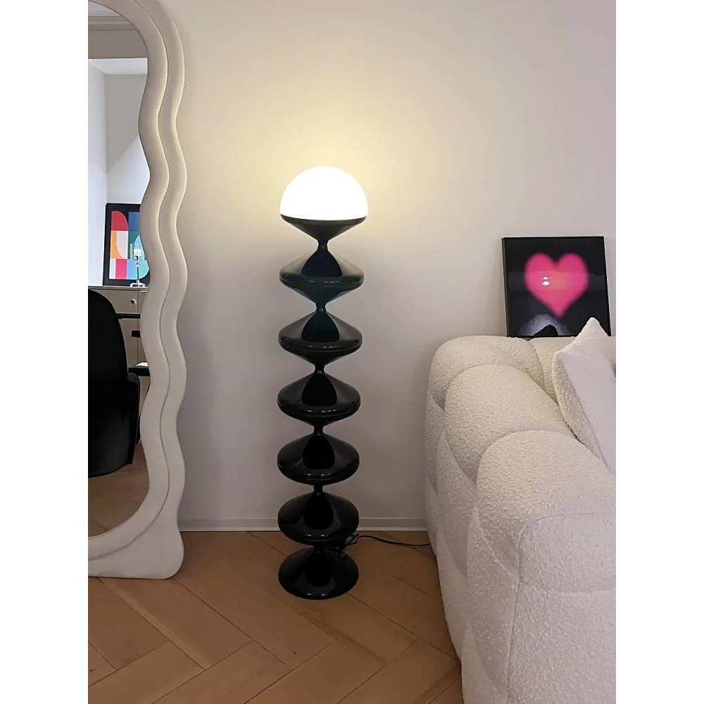 北欧中古奶油风葫芦落地灯装饰高级氛围感客厅卧室沙发旁立式台灯,淘宝优惠券,粉丝福利购,淘宝优惠卷