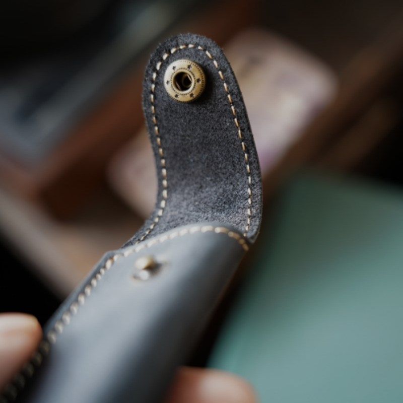 新款手工缝线牛皮笔袋复古小众文艺钢笔保护套真皮笔套单支收纳袋,淘宝优惠券,粉丝福利购,淘宝优惠卷