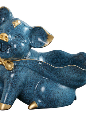 创意桌面钥匙收纳摆件客厅茶几电视柜玄关新年装饰品招财乔迁礼物