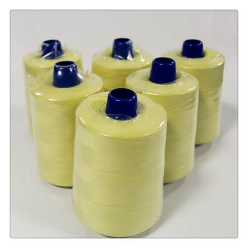 索维特杜邦凯夫拉纤维黄色短纤纺织 芳纶缝纫线 - 图1
