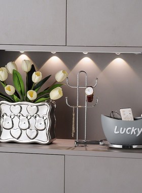 速发玄关放收纳户饰件置物架家居入熊客厅进门门口鞋柜装摆品