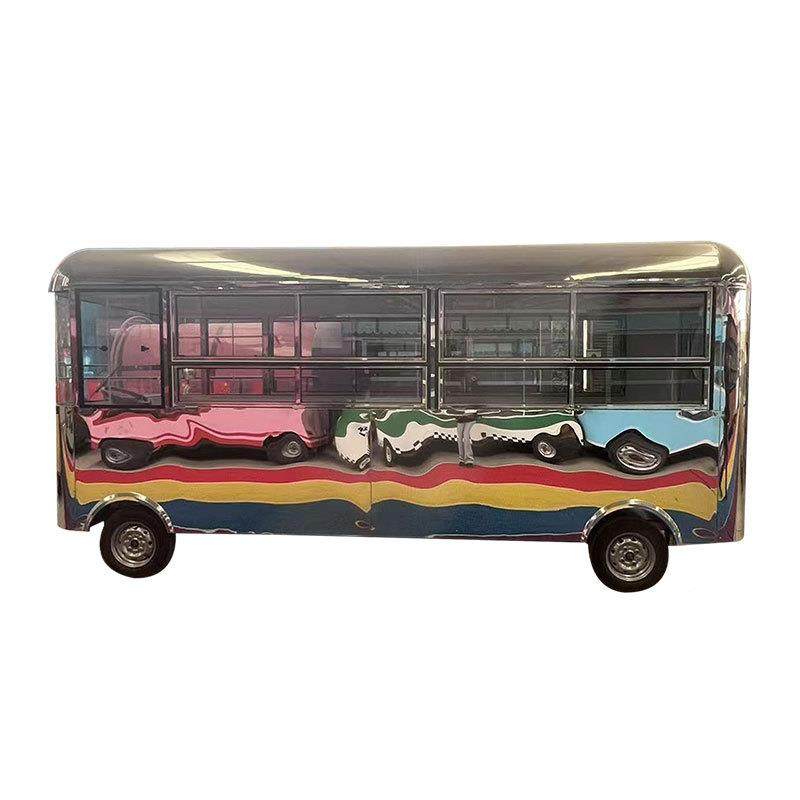 四轮炸串冷餐车网红摊电动VBW餐车多功动能商用餐车饮摆车可移美 - 图3