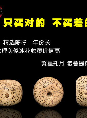 极速摩尼籽冰花菩提子手串大星月菩提陈籽藏式佛珠念珠文玩男女士