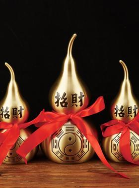 铜葫芦摆件铜葫芦挂件开盖铜葫芦福字葫芦