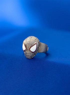 周边 漫威 蜘蛛侠 迈尔斯 面具 戒指 指环潮流时尚个性酷炫礼物