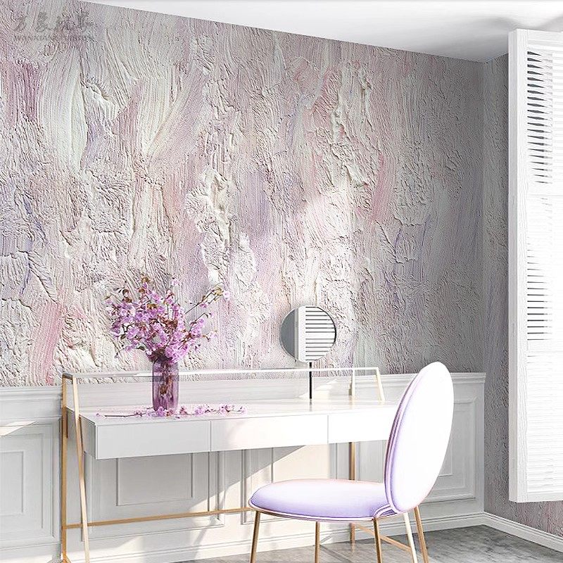 简约现代艺术抽象壁布温馨粉色紫色电视背景壁布卧室客厅酒店壁纸,淘宝优惠券,粉丝福利购,淘宝优惠卷