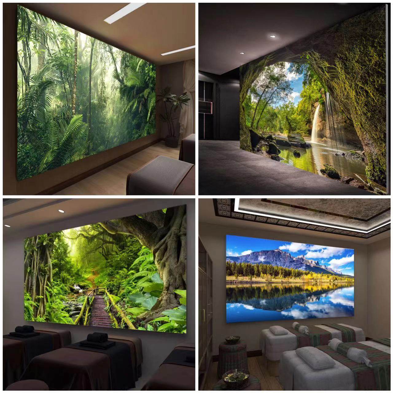 田园风景壁纸大自然森林民宿延伸空间餐厅客厅咖啡店拍照背景墙纸,淘宝优惠券,粉丝福利购,淘宝优惠卷