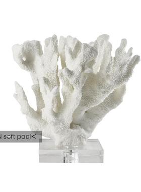 现代简约海草珊瑚树雕塑摆件样板房酒店大堂玄关客厅电视柜装饰品