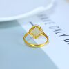 S925 silver inlaid Hetian jade ring 1027