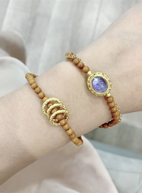 现货速发橄榄核两圈款款手链 4mm橄榄核款手串 手串