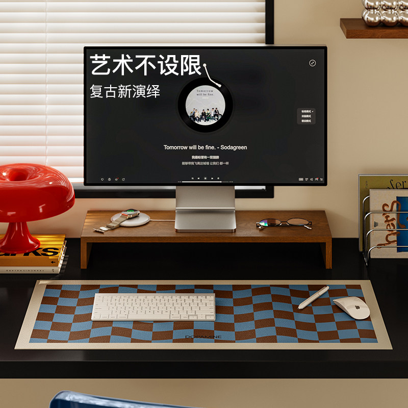 午后柏林鼠标垫超大号桌垫办公键盘垫防水防油免洗防烫隔热桌面垫,淘宝优惠券,粉丝福利购,淘宝优惠卷