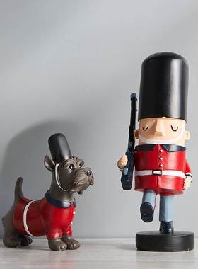 创意北欧胡桃夹子摆件家居客厅玄关酒柜酒架装饰品小摆设现代简约