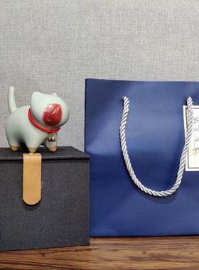 神垕钧瓷可爱猫咪摆件文创陶瓷小猫桌面装饰品情侣闺蜜七夕节礼物