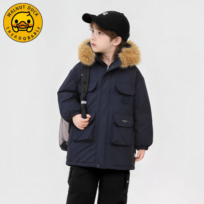 【吉娜专属】【顾奈】小黄鸭儿童加绒棉服中长款加厚外套XT929,淘宝优惠券,粉丝福利购,淘宝优惠卷