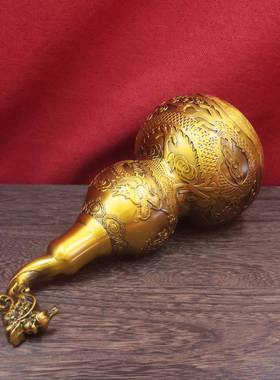 黄铜精雕葫芦花开富贵葫芦麒麟葫芦五牛葫芦龙头葫芦家居摆件