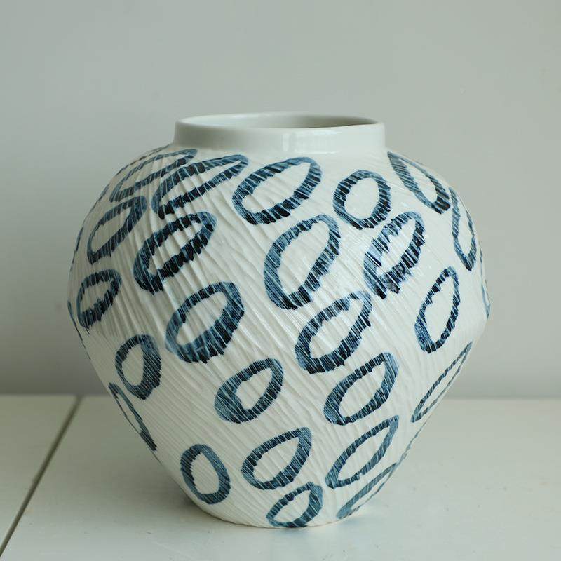 园风奶油风景镇陶德瓷花瓶现酒店民宿插花田DXC代简约摆件罐子,淘宝优惠券,粉丝福利购,淘宝优惠卷