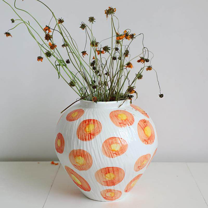 园风奶油风景镇陶德瓷花瓶现酒店民宿插花田DXC代简约摆件罐子,淘宝优惠券,粉丝福利购,淘宝优惠卷