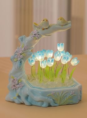 创意郁金香小夜灯桌面摆