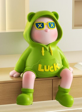 暴力熊坐姿电视柜摆件大号客厅酒柜展示柜K进门入户玄关装饰高级