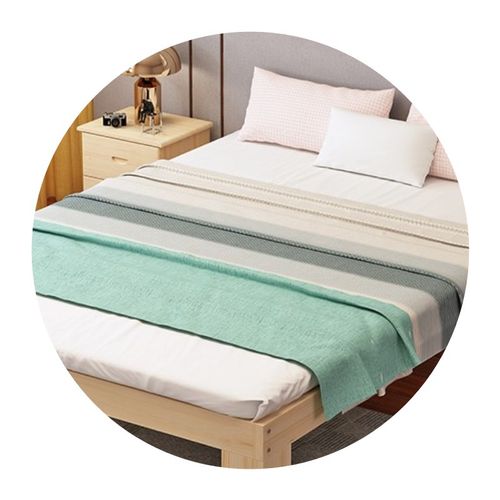 1米5实木床 加厚总长2米无床头榻榻米1米9实木儿童床裸床定制尺寸 - 图3