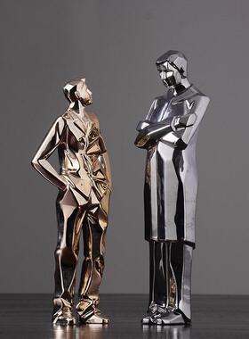 北欧现代简约抽象创意人物摆件艺术玄关办公室桌面摆设家居装饰品