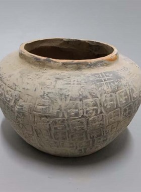 仿古陶器 汉代双系罐 灰陶罐 中式摆件 花器宾馆酒店装.饰古物仿