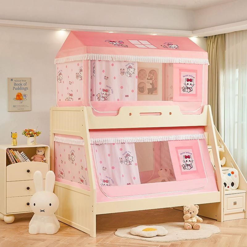 A类儿童城堡款上下铺子母床蚊帐房屋遮光床帘回底伸缩款1.2*1.9床,淘宝优惠券,粉丝福利购,淘宝优惠卷