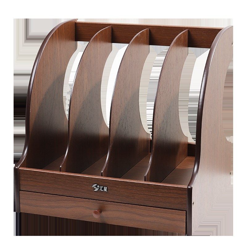 木质多层文件夹架办公桌面资料档案办公用品书立文件框文件收纳盒,淘宝优惠券,粉丝福利购,淘宝优惠卷