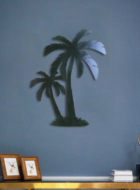 凤梨壁挂墙上装饰壁挂客厅现代简约风格卧室摆件铁艺椰树挂饰