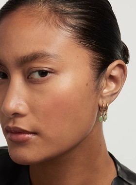 PDPAOLA高级感项链925银天然宝石