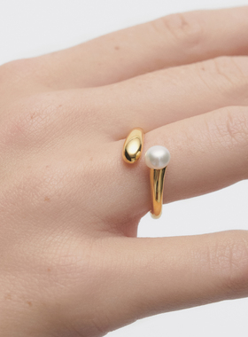 PDPAOLA流动设计开口戒指