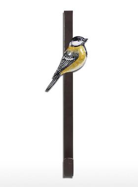 工艺品铁艺蓝头鸟挂门挂钩冲右免钉门上挂衣架背式置物架艺术