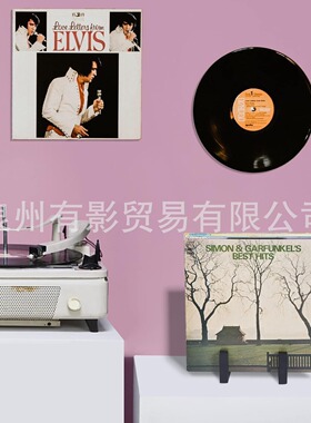 跨境铁艺桌面创意书架黑胶唱片储存架CD唱片展示架杂志放置架