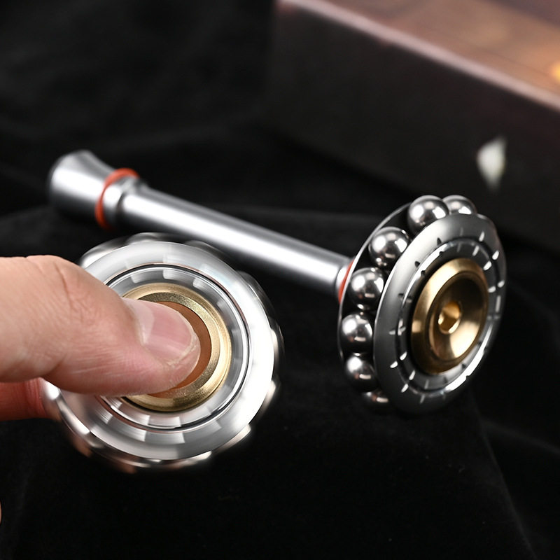 Ring tip top aluminum alloy adult decompression toy