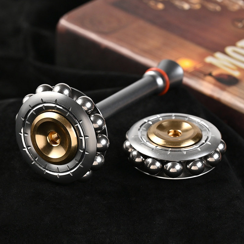 Ring tip top aluminum alloy adult decompression toy