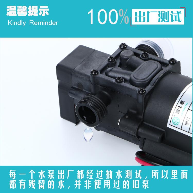 雷士泰小型隔膜泵自吸水泵直流12v 30W小功率机床冷却电动喷雾器 - 图0