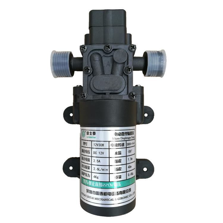 雷士泰小型隔膜泵自吸水泵直流12v 30W小功率机床冷却电动喷雾器 - 图3