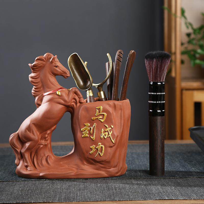 茶道六君子茶具配件黑檀木紫砂红泥马道桶茶夹茶勺茶针茶配件套装,淘宝优惠券,粉丝福利购,淘宝优惠卷