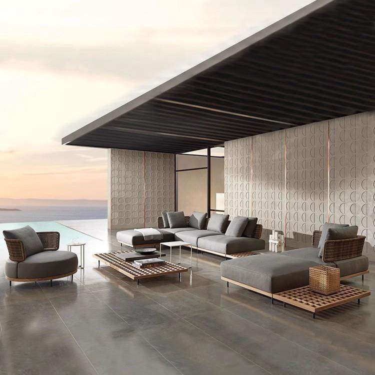 北欧户外沙发柚木藤沙发藤编家具酒店室外阳台客厅休闲椅藤椅沙发,淘宝优惠券,粉丝福利购,淘宝优惠卷