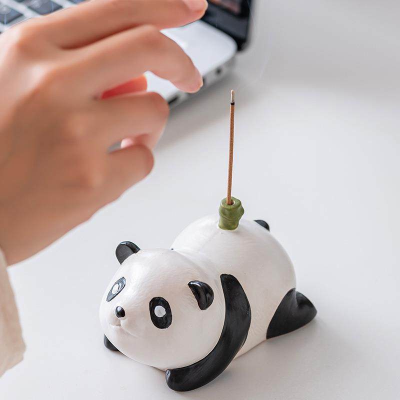 熊猫文创伴手礼线香竹节杯纪念品高档木盒盖碗茶具节庆礼品印logo,淘宝优惠券,粉丝福利购,淘宝优惠卷