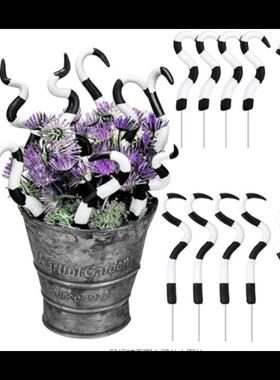 1白2件A2tJRZeG廊万圣节沙虫装饰黑条纹物桩幽植灵植物装饰前门植