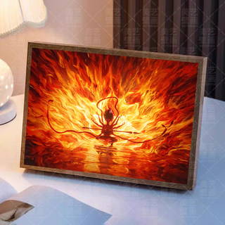 Nezha peripheral lighting painting e-sports room bedroom bedside restaurant living room bar chili brand night light