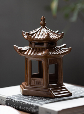 鱼缸水族箱造景装饰品工艺品鱼缸假山亭子造景微景观装饰