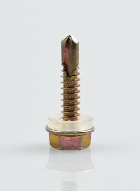 外六角镀彩锌钻尾螺丝直销自攻自钻燕尾螺丝螺钉规格齐全