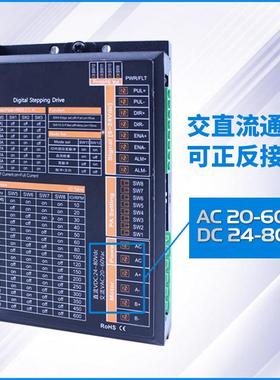 57步进电机套装微型直流交流双用57驱动控制器可正反接