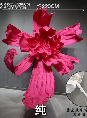 巨型纸花纸艺美塑花大型婚礼背景装饰花手工褶皱纸花橱窗美陈花艺