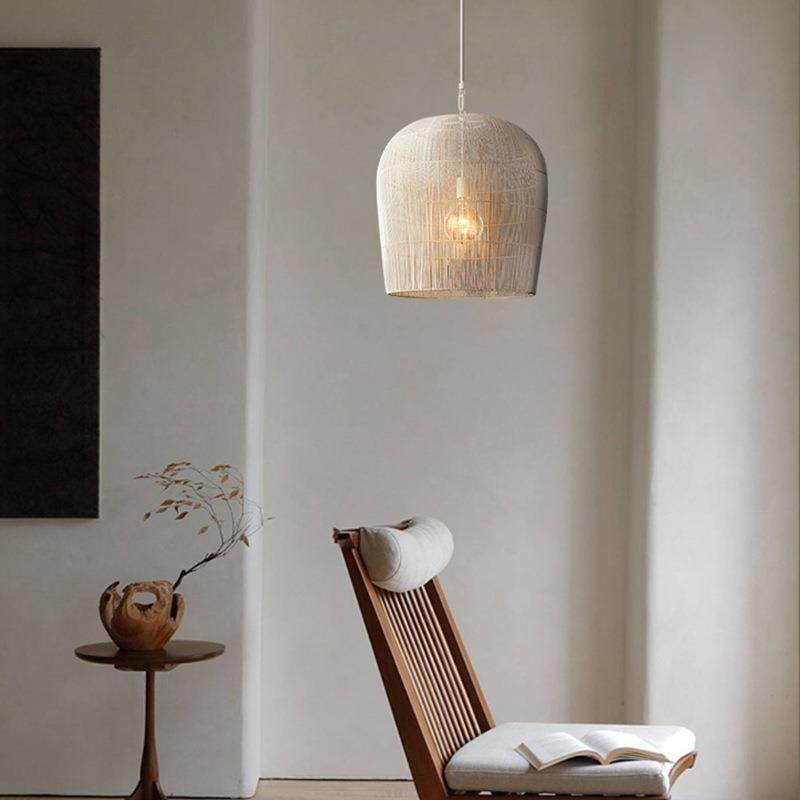 侘寂风藤编吊灯中式餐厅茶室禅意藤艺吊灯复古日式创意床头吊灯,淘宝优惠券,粉丝福利购,淘宝优惠卷