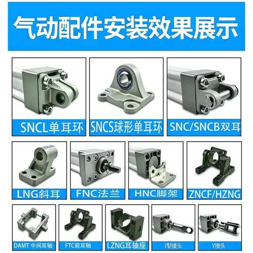 严选大品牌标准气缸DSBC-32-40-50-63-80-100-25-50-75-100-PPVA - 图2